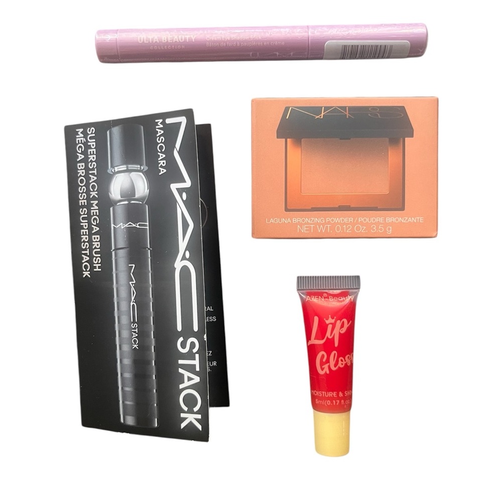 Designer Beauty Bundle w/Makeup Bag- Set of 4 NWOT NARS, mac…